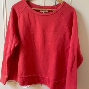Madewell, M, pink, crewneck sweatshirt